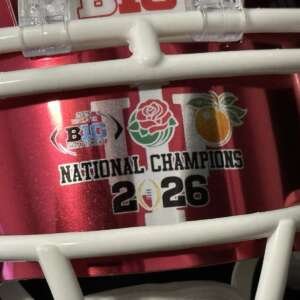 Indiana University National Championship Reflective Mini Helmet Visor