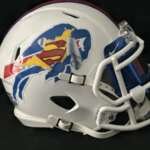 Bills Superman Torn Logo Mini Helmet
