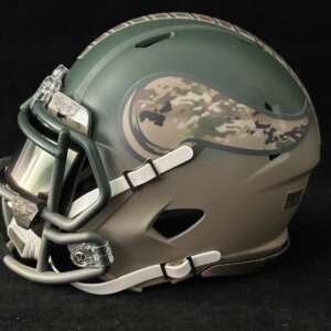 Minnesota Vikings Salute To Service Mini Helmet Air Brushed Two Tone