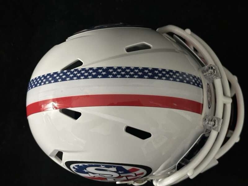 San Francisco 49ers Star Spangled Banner Americas 250th Tribute Mini Helmet