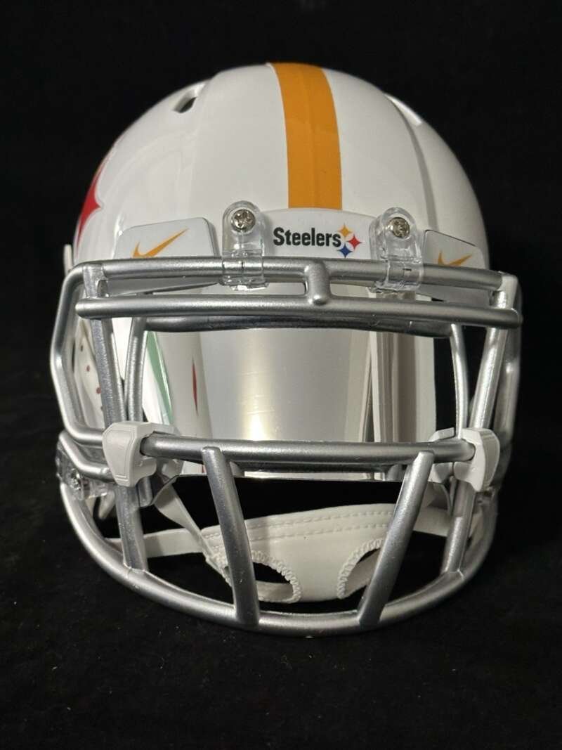 Pittsburgh Steelers White Alternate Mini Helmet 2025