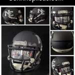 New England Patriots Alternate Mini Helmets With Custom Visor!