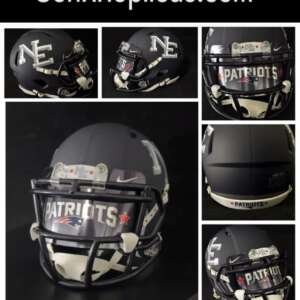 New England Patriots Alternate Mini Helmets With Custom Visor!