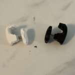 Football Mini Helmet Visor Clips (10 Sets) Black Or White Available