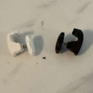 Football Mini Helmet Visor Clips (10 Sets) Black Or White Available