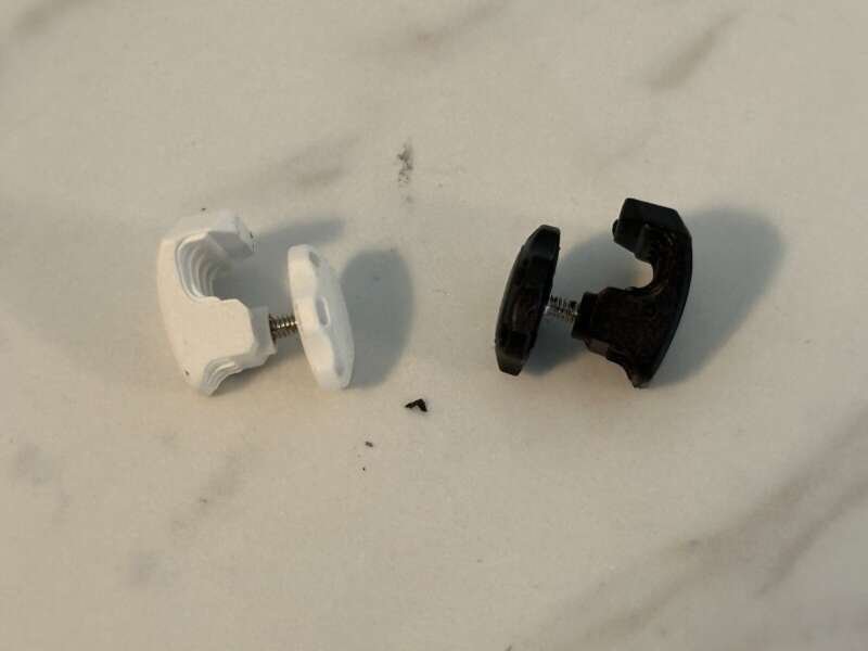 Football Mini Helmet Visor Clips (10 Sets) Black Or White Available