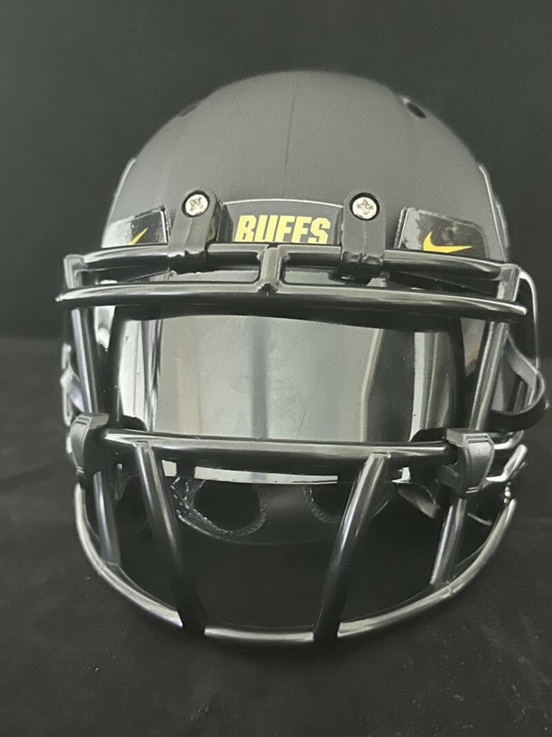 Colorado Buffaloes Blackout Mini Helmet 2024