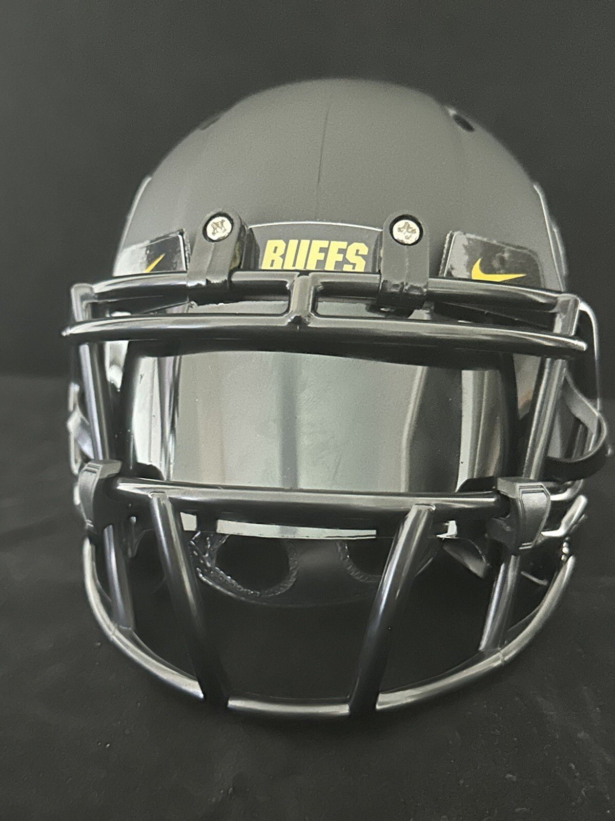 Colorado Buffaloes Blackout Mini Helmet 2024